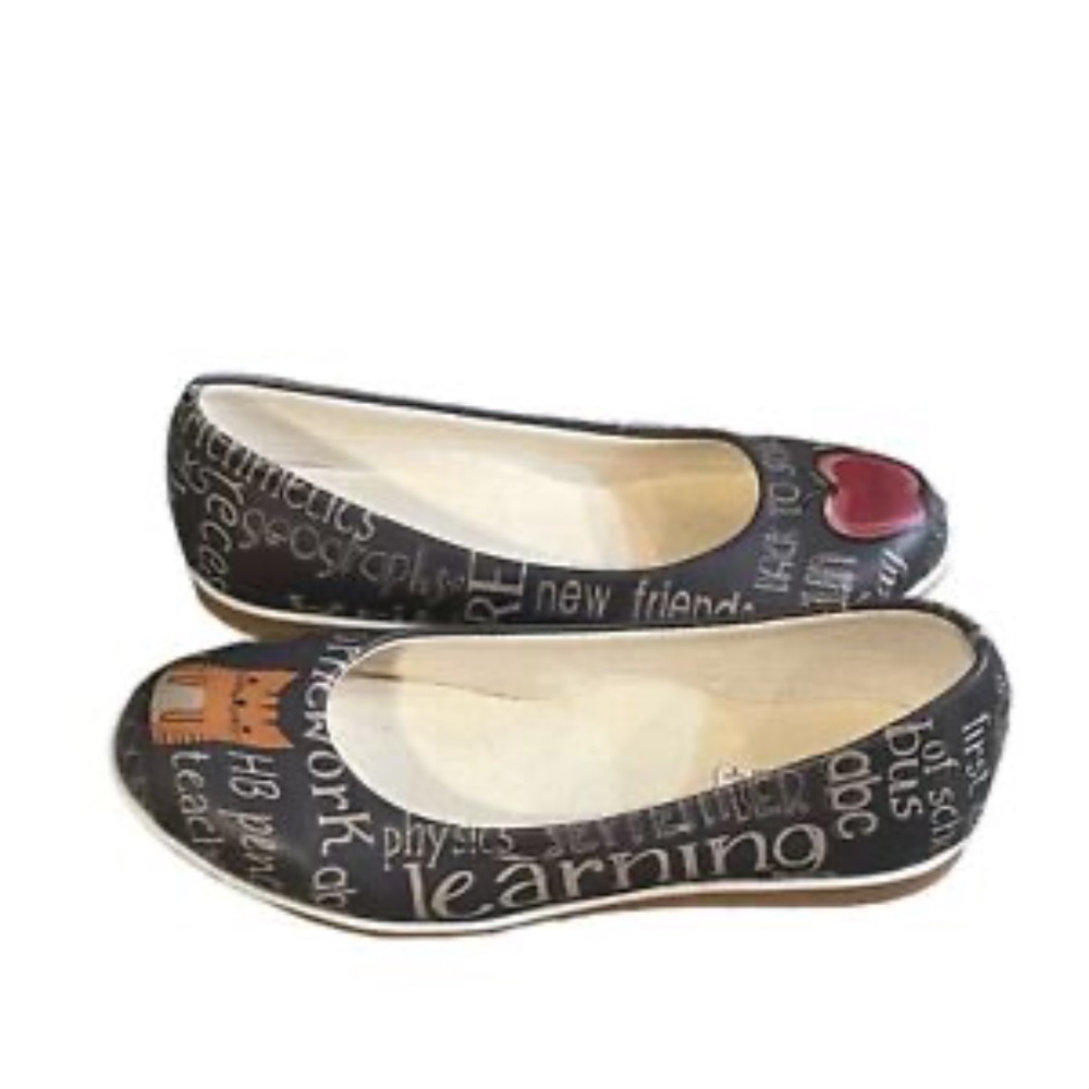 Goby Girls Slip On Shoes Size 2 Brown School Ballerina Loafers - Picture 3 of 9